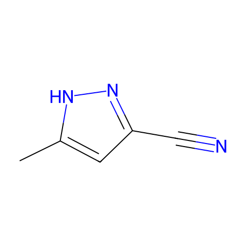 5-Methyl-1H-pyrazole-3-carbonitrile结构图