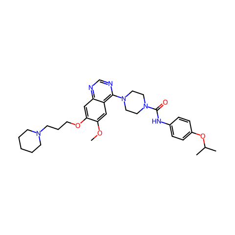 Tandutinib (MLN518)结构图