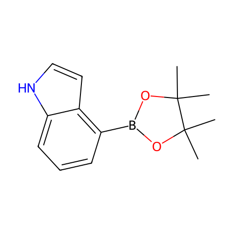 吲哚-4-硼酸频哪酯结构图