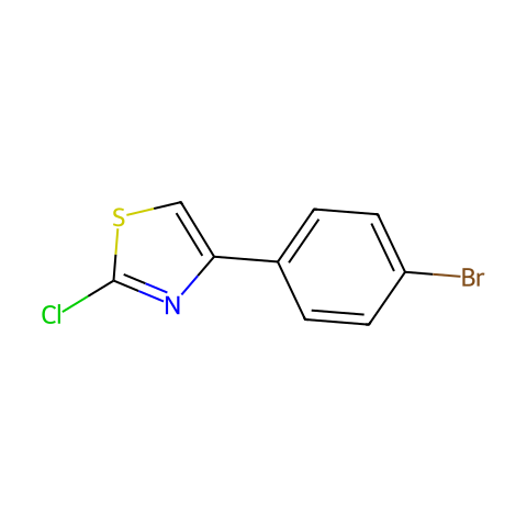 2-氯-4-(4-溴苯基)噻唑结构图