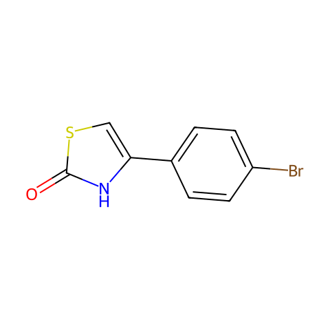 4-(4-溴苯基)-2-羟基噻唑结构图