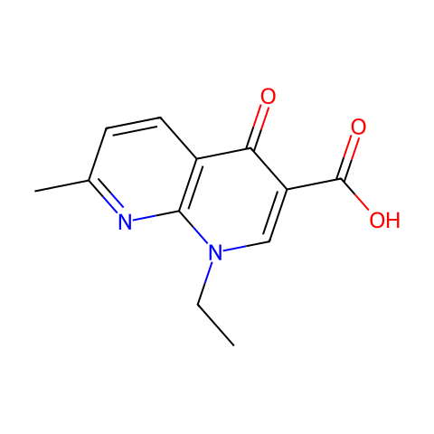 萘啶酮酸结构图