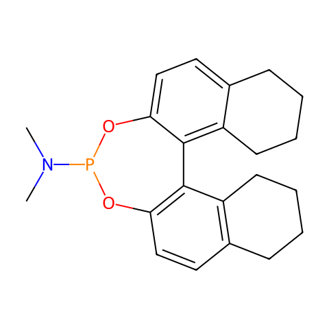 (11bS)-8,9,10,11,12,13,14,15-八氢-N,N-二甲基联萘并[2,1-d:1',2'-f][1,3,2]二氧磷杂七环-4-胺结构图