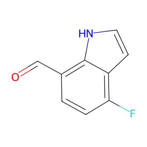1H-Indole-7-carboxaldehyde,4-fluoro-(9CI)结构图