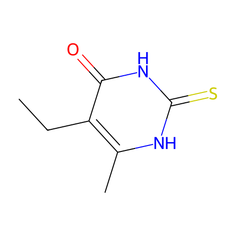 5-乙基-6-甲基-2-硫代-2，3-二氢嘧啶-4(1H)-酮结构图