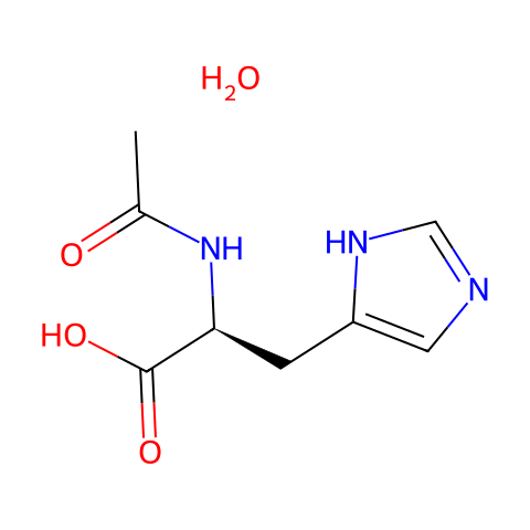 N-乙酰-L-组氨酸结构图