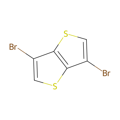 3,6-二溴噻吩[3,2-b]噻吩结构图