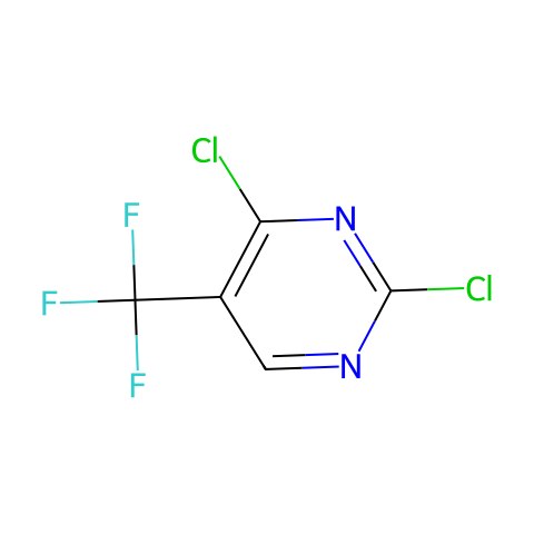 2,4-二氯-5-(三氟甲基)嘧啶结构图