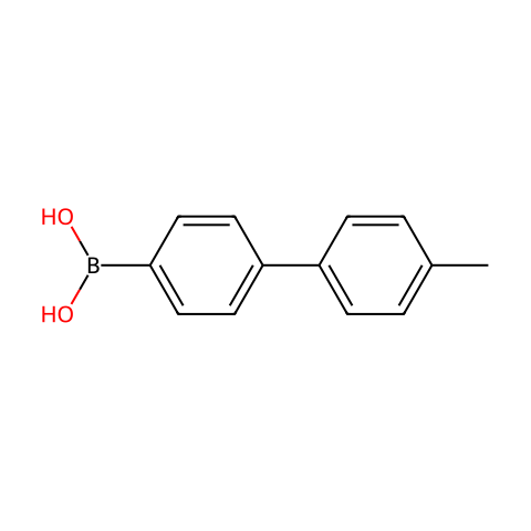 4'-甲基-4-联苯基硼酸 (含不同量的酸酐)结构图