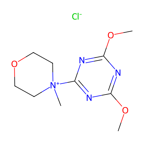 4-(4,6-二甲氧基三嗪-2-基)-4-甲基吗啉盐酸盐结构图