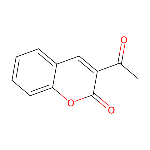 3-乙酰基香豆素结构图