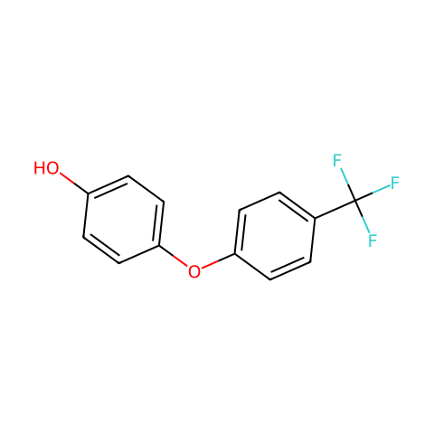 4-[(4-Trifluoromethyl)Phenoxy]Phenol结构图
