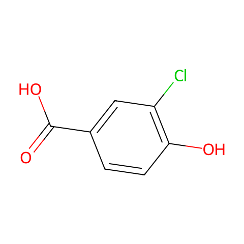 3-氯-4-羟基苯甲酸结构图