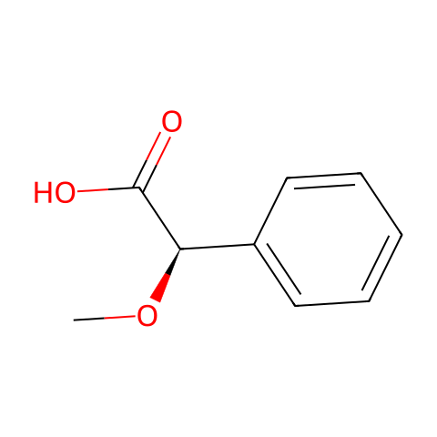 (R)-(-)-α-甲氧基苯乙酸结构图