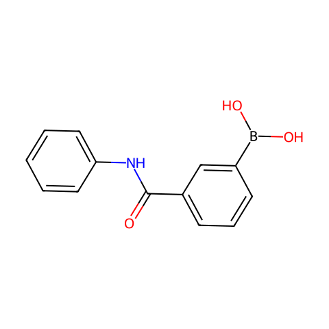 3-苯基氨基羰基苯基硼酸结构图