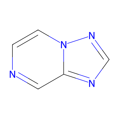 (1,2,4)噻唑并(1,5-a)吡嗪结构图