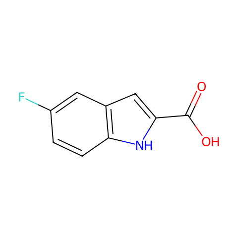 5-氟吲哚-2-甲酸结构图