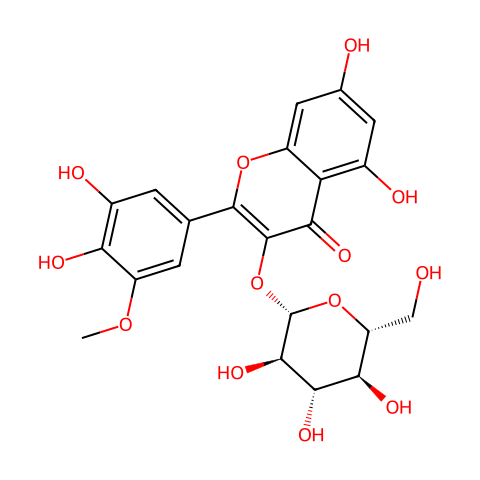 落叶黄素-3-O-β-D-葡萄糖苷结构图
