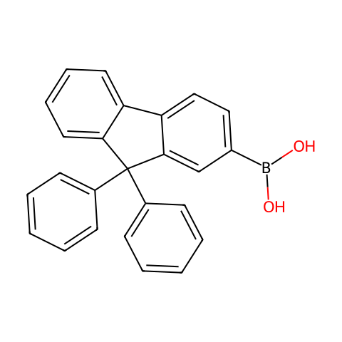 9,9-二苯基芴-2-硼酸 (含不同量的酸酐)结构图