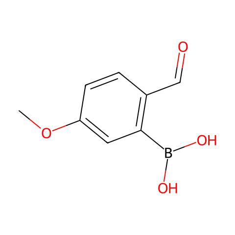 2-醛基-5-甲氧基苯硼酸结构图