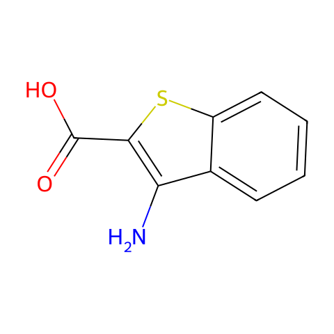 3-AMINO-BENZENETHIOPHENE-2-CARBOXYLIC ACID结构图