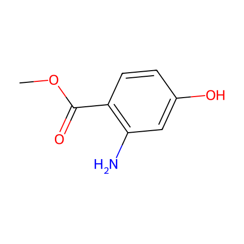 Methyl 2-amino-4-hydroxybenzoate结构图