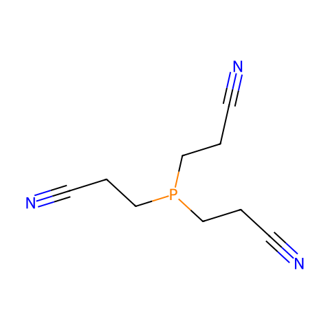 三(2-氰乙基)膦结构图
