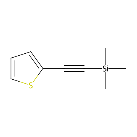 2-三甲基硅乙炔基噻吩结构图