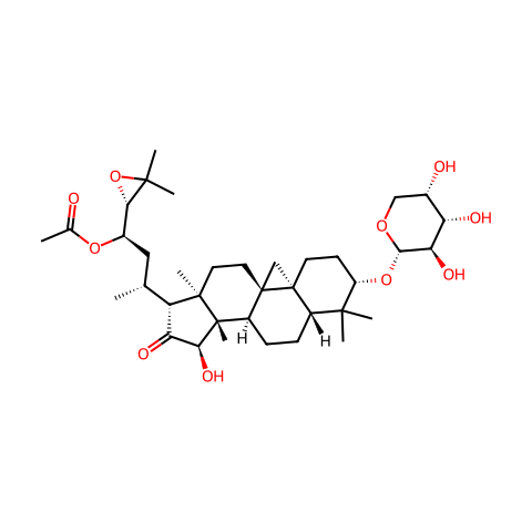 乙酰升麻醇-3-O-α-L-阿拉伯糖苷结构图