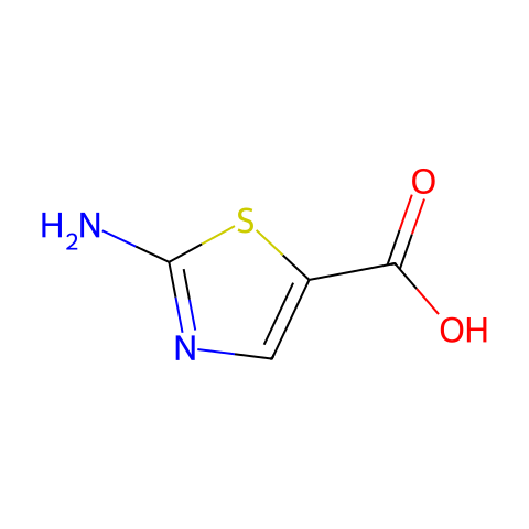 2-氨基-1,3-噻唑-5-甲酸结构图