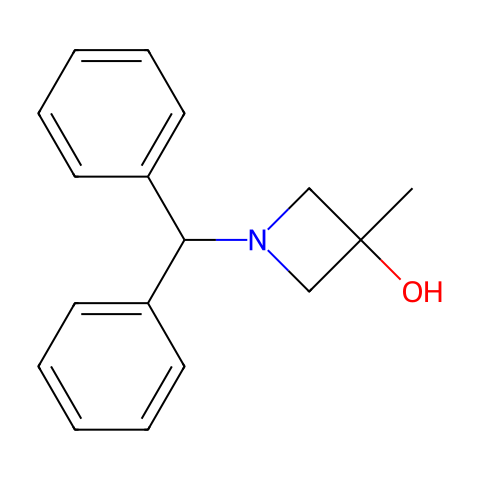 1-(Diphenylmethyl)-3-methyl-3-azetidinol结构图