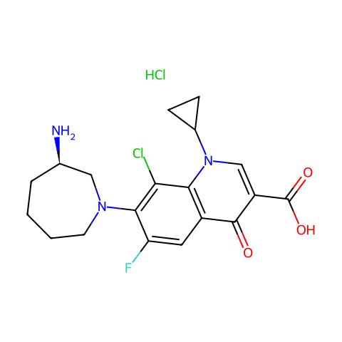 Besifloxacin Hydrochloride结构图