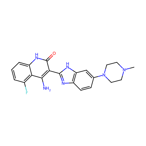 Dovitinib (TKI-258, CHIR-258)结构图