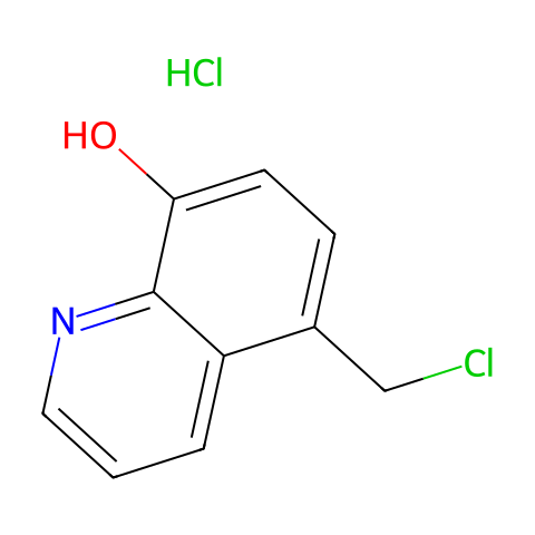 5-(氯甲基)-8-喹啉醇盐酸盐结构图