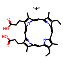 Pd(II) Mesoporphyrin IX结构图