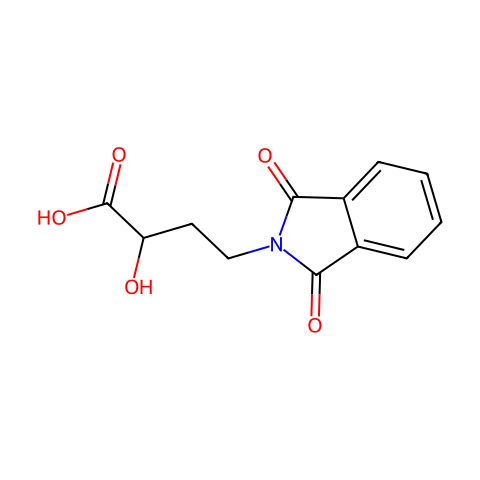 2-羟基-4-邻苯二甲酰亚氨基丁酸结构图