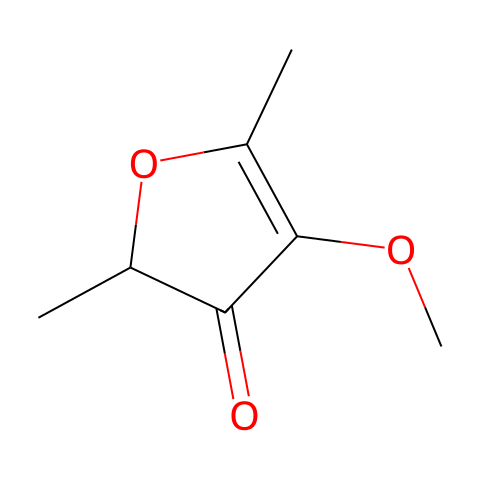 2,5-二甲基-4-甲氧基-3(2H)-呋喃酮结构图