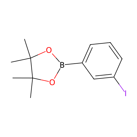 3-碘苯硼酸频哪酯结构图