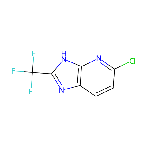 5-chloro-2-(trifluoromethyl)-3H-imidazo[4,5-b]pyridine结构图