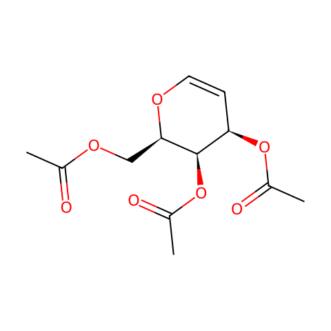 三-O-乙酰-D-半乳糖烯结构图