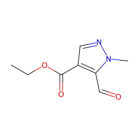 ethyl 5-formyl-1-methyl-pyrazole-4-carboxylate结构图