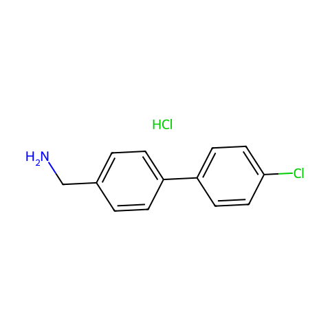 4-(4-氯苯基)苄基胺盐酸盐结构图