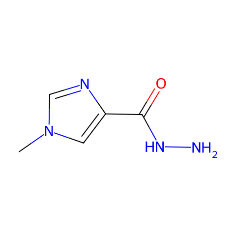 1H-Imidazole-4-carboxylicacid,1-methyl-,hydrazide(9CI)结构图