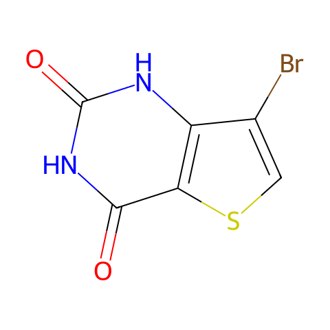 7-bromo-1H-thieno[3,2-d]pyrimidine-2,4-dione结构图