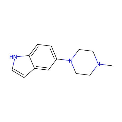 5-(4-甲基哌嗪-1-基)-1H-吲哚结构图