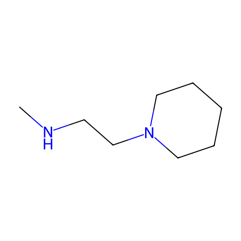 N-甲基-2-(1-哌啶基)乙胺结构图