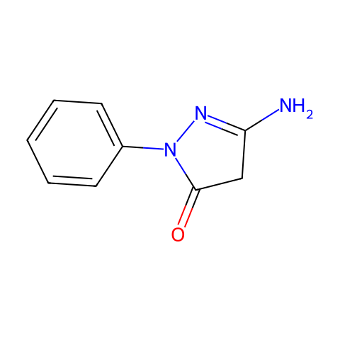 3-氨基-1-苯基-2-吡唑啉-5-酮结构图