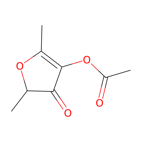 4-乙酰氧基-2,5-二甲基-3(2H)呋喃酮结构图