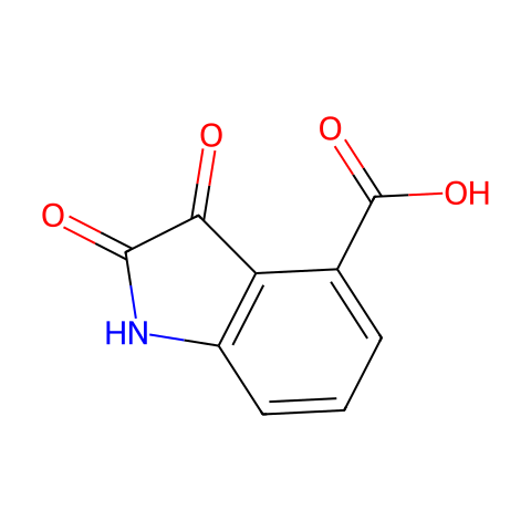 2,3-Dioxoindoline-4-carboxylic acid结构图