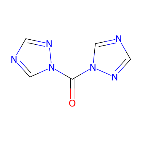 N,N'-羰基二(1,2,4-三氮唑)结构图